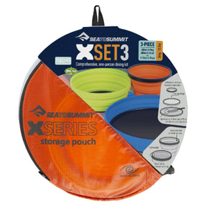 X SET 3-Piece - X Plate, X Bowl, X Mug with X Pouch