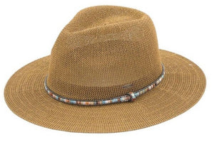 Colored Thread with Beaded Panama Hat