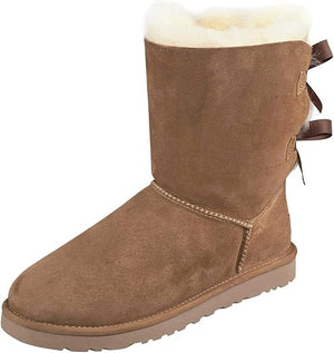 UGG Women's Bailey Bow Ii Boot, Chestnut, 11