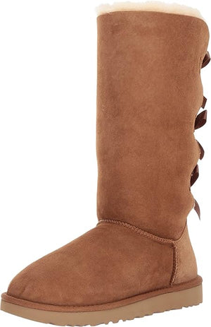 UGG Women's Bailey Bow Tall Ii Boot, Chestnut, 11