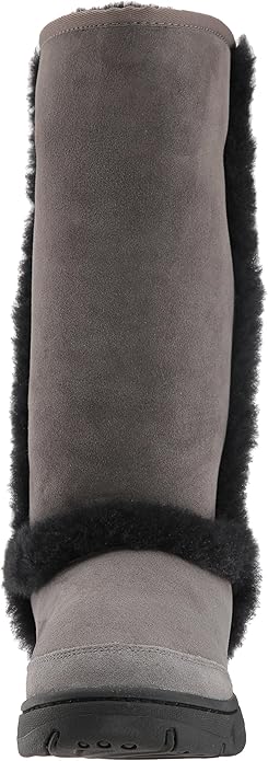 UGG Women's Sunburst Tall Boot, Grey/Black, 11