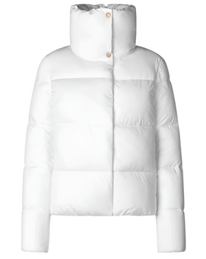 Woman's animal free puffer jacket Felicity in White