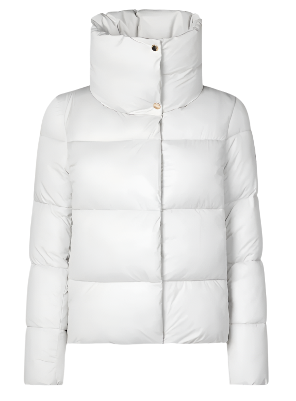 Woman's animal free puffer jacket Felicity in FOG GREY