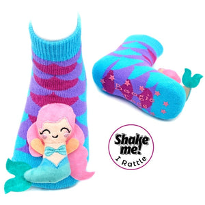 Rainbow Mermaid Boogie Toes Rattle Socks