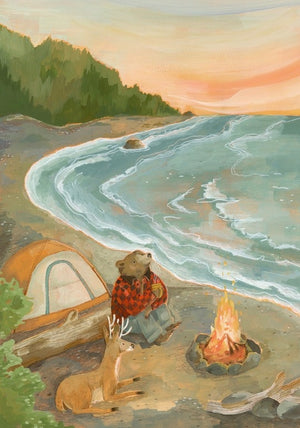 Beach Camping Print