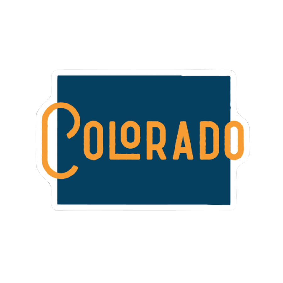 Colorado State Name Sticker