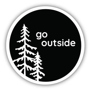 Go Outside Trees Sticker