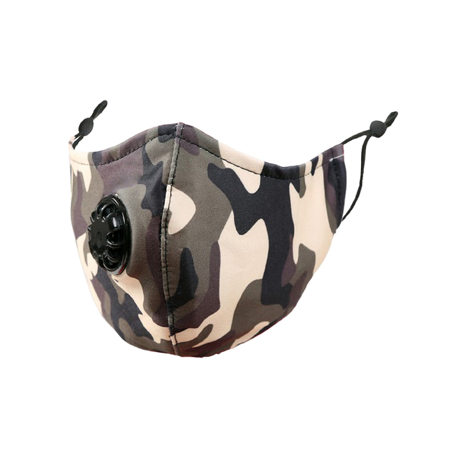 Reusable Mask w Breathing Valve and Filter Pocket