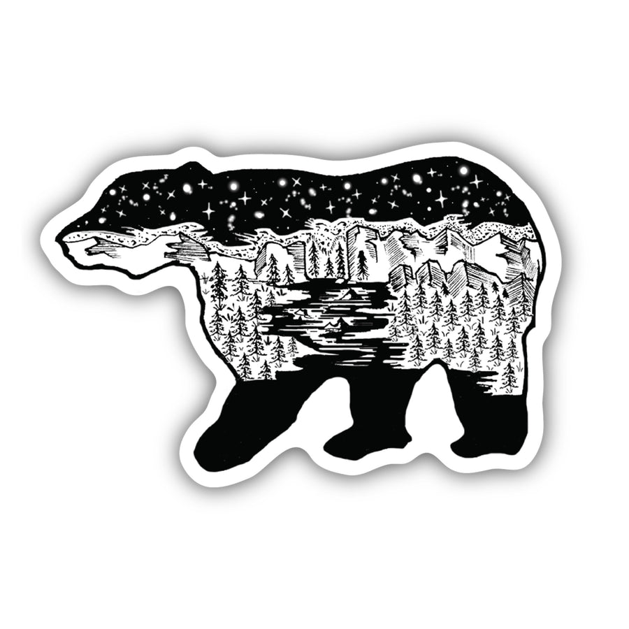 Bear Scene Stickers